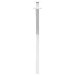 Berkfield Home Dining Table Legs X-Shaped 2 pcs White 90x(72-73) cm Steel - thumbnail 6