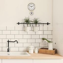 Acctim Kitchen Time Wall Clock Timer Quartz Retro Style Domed Glass Lens 20cm in Cream - thumbnail 3