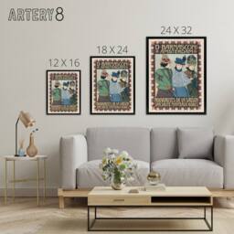"Artery8 Barnasconi Clothes Advert Framed Canvas Wall Art Print Georg van Caspel - Size: W12"" x H16""" - thumbnail 4