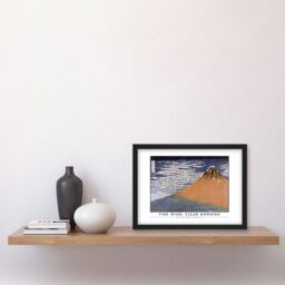Artery8 Katsushika Hokusai Fine Wind, Clear Morning Mount Fuji Painting Artwork Framed Wall Art Print A4 in Black - thumbnail 2