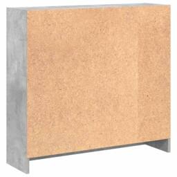 Berkfield Home Bookshelf Concrete Grey 80x24x75 cm Engineered Wood - Size: 80 x 24 x 75 cm - thumbnail 7