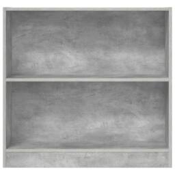 Berkfield Home Bookshelf Concrete Grey 80x24x75 cm Engineered Wood - Size: 80 x 24 x 75 cm - thumbnail 5