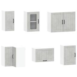 Berkfield Home 11 Piece Kitchen Cabinet Set Kalmar Concrete Grey Engineered Wood - thumbnail 5