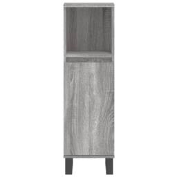 Berkfield Home 3 Piece Bathroom Furniture Set Grey Sonoma Engineered Wood - thumbnail 8