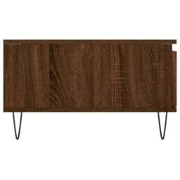 Berkfield Home Decorative Coffee Table Brown Oak 90x60x35 cm Engineered Wood - Size: 90 x 60 x 35 cm - thumbnail 7
