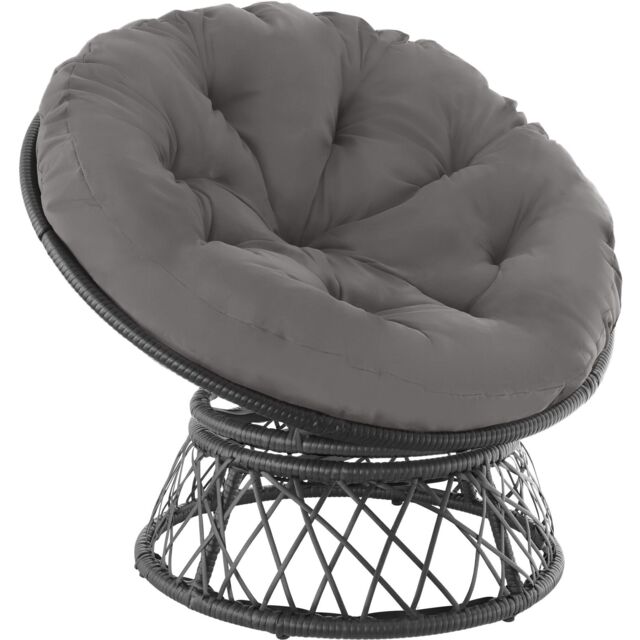tectake Garden Chair Gargano in Black - Size: 4 Person - image 1