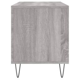 Berkfield Home Record Cabinet Grey Sonoma 100x38x48 cm Engineered Wood - Size: 100 x 38 x 48 cm - thumbnail 5