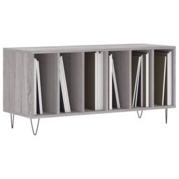 Berkfield Home Record Cabinet Grey Sonoma 100x38x48 cm Engineered Wood - Size: 100 x 38 x 48 cm - thumbnail 3