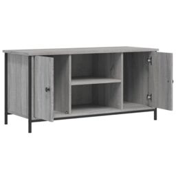 Berkfield Home TV Cabinet Grey Sonoma 100x40x50 cm Engineered Wood - Size: 100 x 40 x 50 cm - thumbnail 5