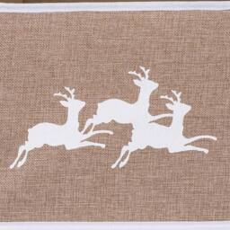 Shatchi 26.8Inch Christmas Tree Skirt Foldable Burlap Xmas Tree Stand Base Cover Collar Trunk Basket Ring for Tree Decorations in Beige - Size: 1 Pack - thumbnail 2