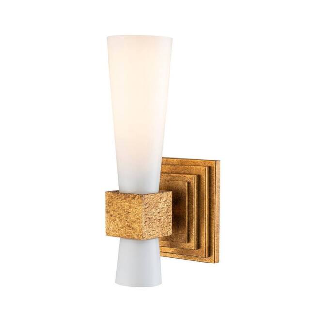 Netlighting Kristy Candle Wall Lamp Contemporary Distressed Gold 1x E27 - image 1