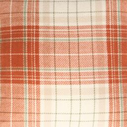 OHS 2 Pack Ultra Soft Classic Woven Check Square Cushion Covers, Rust in Burnt Orange - Size: 45 cm x 45 cm - thumbnail 4