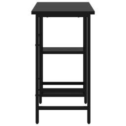 Berkfield Home Computer Desk Black 80x40x72 cm MDF & Metal - Size: 80 x 40 x 72 cm - thumbnail 4