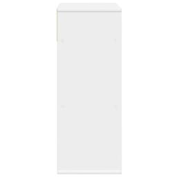 Berkfield Home Decorative Book Cabinet White 66x31x80 cm Engineered Wood - Size: 66 x 31 x 80 cm - thumbnail 5