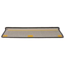 Berkfield Home Decorative Carpet Stair Treads 15 pcs 65x21x4 cm Grey & Black - Size: Medium - thumbnail 5