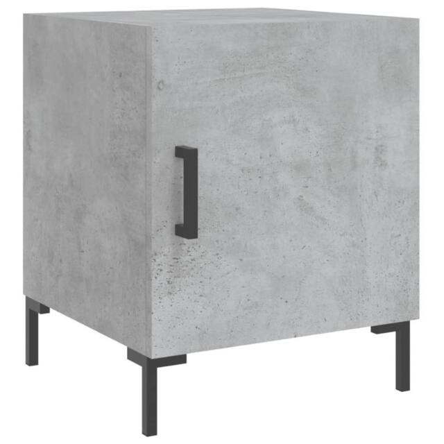 Berkfield Home Modern Bedside Cabinets 2 pcs Concrete Grey 40x40x50 cm Engineere - Size: 40 x 40 x 50 cm - image 1