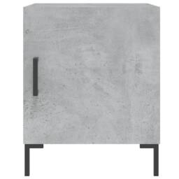 Berkfield Home Modern Bedside Cabinets 2 pcs Concrete Grey 40x40x50 cm Engineere - Size: 40 x 40 x 50 cm - thumbnail 4