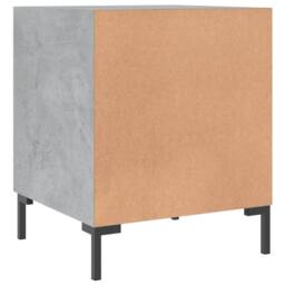 Berkfield Home Modern Bedside Cabinets 2 pcs Concrete Grey 40x40x50 cm Engineere - Size: 40 x 40 x 50 cm - thumbnail 8