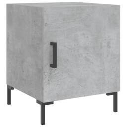 Berkfield Home Modern Bedside Cabinets 2 pcs Concrete Grey 40x40x50 cm Engineere - Size: 40 x 40 x 50 cm - thumbnail 1
