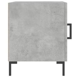 Berkfield Home Modern Bedside Cabinets 2 pcs Concrete Grey 40x40x50 cm Engineere - Size: 40 x 40 x 50 cm - thumbnail 5