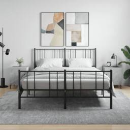 Berkfield Home Modern Bedside Cabinets 2 pcs Concrete Grey 40x40x50 cm Engineere - Size: 40 x 40 x 50 cm - thumbnail 2