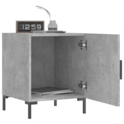 Berkfield Home Modern Bedside Cabinets 2 pcs Concrete Grey 40x40x50 cm Engineere - Size: 40 x 40 x 50 cm - thumbnail 9