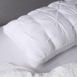 OHS Quilted Pillow Hotel Quality Luxury Filled Soft Bounce Back Plump in White - thumbnail 2