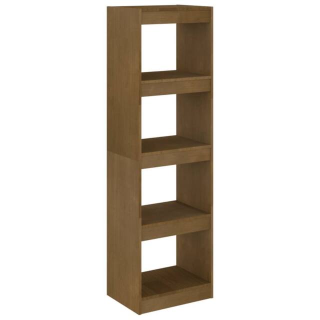 Berkfield Home Book Cabinet Room Divider Honey Brown 40x30x135.5 cm Pinewood - image 1