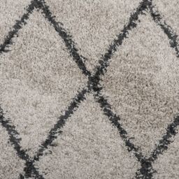 Berkfield Home Shaggy Rug PAMPLONA High Pile Modern Beige & Anthracite √ò 100 cm - Size: Medium - thumbnail 9