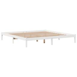 Berkfield Home Beautiful Bed Frame without Mattress White 180x200 cm Super King - thumbnail 7