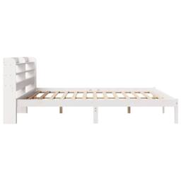 Berkfield Home Beautiful Bed Frame without Mattress White 180x200 cm Super King - thumbnail 5