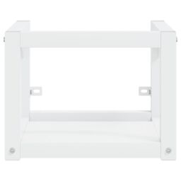 Berkfield Home Wall-mounted Bathroom Washbasin Frame White 40x38x31 cm Iron - Size: 40 x 38 x 31 cm - thumbnail 3