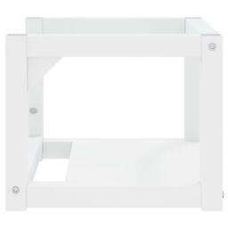 Berkfield Home Wall-mounted Bathroom Washbasin Frame White 40x38x31 cm Iron - Size: 40 x 38 x 31 cm - thumbnail 4