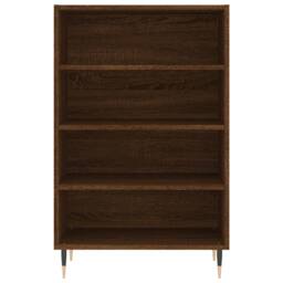 Berkfield Home Highboard Brown Oak 57x35x90 cm Engineered Wood - Size: 57 x 35 x 90 cm - thumbnail 4