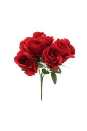 KDMD Rose Bush Red Artificial Flowers - thumbnail 3