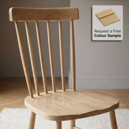 FORGEVIO Back Dining Chair Marbury Classic Oak in Light Oak - Size: 0.6m2 - thumbnail 4