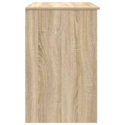 Berkfield Home Durable Desk Sonoma Oak 86x49x76 cm Engineered Wood in Light Brown - Size: 86 x 49 x 76 cm - thumbnail 7