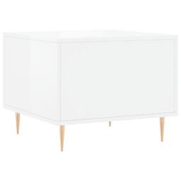 Berkfield Home Coffee Tables 2pcs High Gloss White 50x50x40 cm Engineered Wood - Size: 50 x 50 x 40 cm - thumbnail 9
