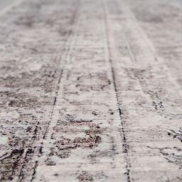 Kukoon Grey Distressed Soft Washable & Liquid Repellent Living Room Area Rug in Light Grey - Size: 240 cm x 330 cm - thumbnail 8
