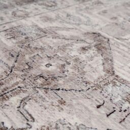Kukoon Grey Distressed Soft Washable & Liquid Repellent Living Room Area Rug in Light Grey - Size: 240 cm x 330 cm - thumbnail 9