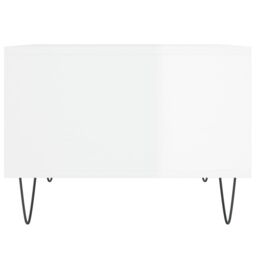Berkfield Home Coffee Table High Gloss White 60x50x36.5 cm Engineered Wood - thumbnail 5