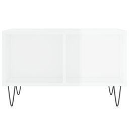 Berkfield Home Coffee Table High Gloss White 60x50x36.5 cm Engineered Wood - thumbnail 4