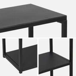 sweeek 3-level Industrial Metal Shelving Unit in Black - thumbnail 4