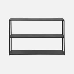 sweeek 3-level Industrial Metal Shelving Unit in Black - thumbnail 2