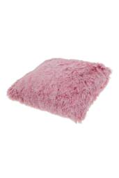 H&O Direct 45*45CM Square Tie-Dye Long Plush Throw Pillow Sofa Decor Pillow in Pink - Size: 45 cm x 45 cm - thumbnail 3