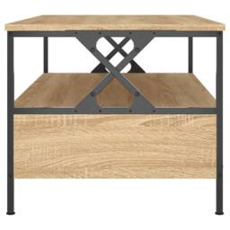Berkfield Home Coffee Table Sonoma Oak 100x51x45 cm Engineered Wood in Brown - Size: 100 x 51 x 45 cm - thumbnail 7