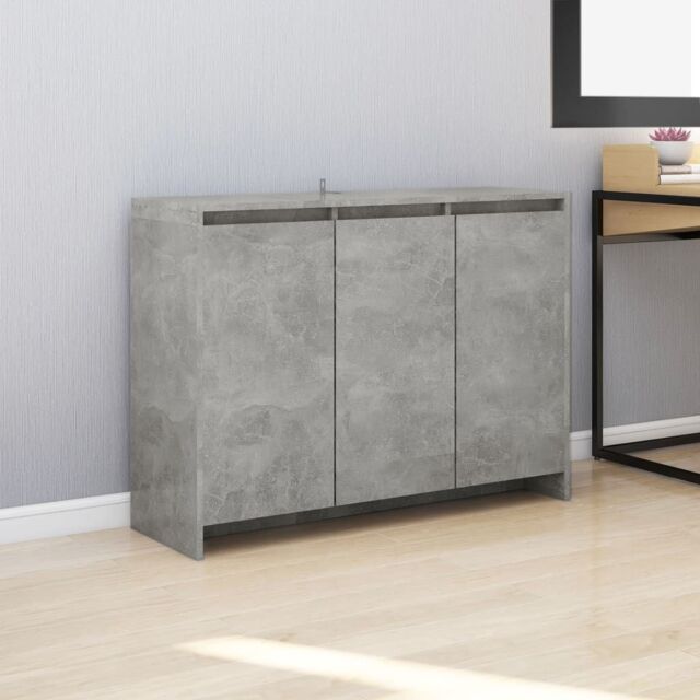 Berkfield Home Sideboard Concrete Grey 102x33x75 cm Engineered Wood - Size: 102 x 33 x 75 cm - image 1