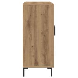 Berkfield Home Sideboard Artisian Oak 90x34x80 cm Engineered Wood in Brown - Size: 90 x 34 x 80 cm - thumbnail 6