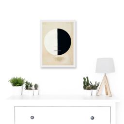 Artery8 Painting Hilma Af Klint 1920 Buddhas Standpoint Earthly Life Abstract Artwork Framed Wall Art Print A4 in White - thumbnail 2