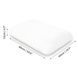Lavio Contour Pillow Memory Foam Neck Support Pressure Relief Hypoallergenic in White - thumbnail 4